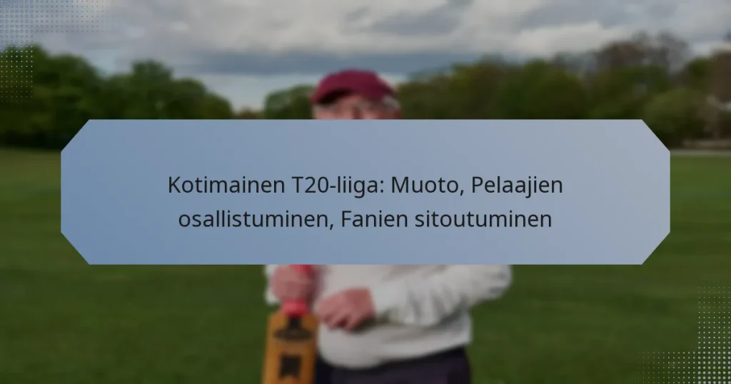 Kotimainen T20-liiga: Muoto, Pelaajien osallistuminen, Fanien sitoutuminen