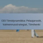 ODI Tiimidynamiikka: Pelaajaroolit, Valmennusstrategiat, Tiimihenki