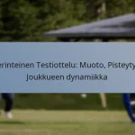 Perinteinen Testiottelu: Muoto, Pisteytys, Joukkueen dynamiikka