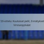 T20-ottelu: Kuuluisat pelit, Ennätykset, Virstanpylväät