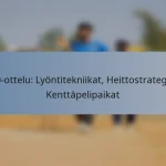 T20-ottelu: Lyöntitekniikat, Heittostrategiat, Kenttäpelipaikat