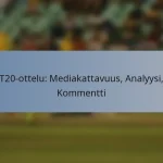 T20-ottelu: Mediakattavuus, Analyysi, Kommentti