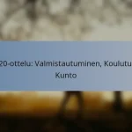 T20-ottelu: Valmistautuminen, Koulutus, Kunto