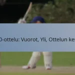 T20-ottelu: Vuorot, Yli, Ottelun kesto
