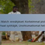 Test Match -ennätykset: Korkeimmat pisteet, Parhaat syöttäjät, Unohtumattomat hetket
