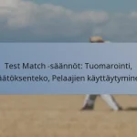 Test Match -säännöt: Tuomarointi, Päätöksenteko, Pelaajien käyttäytyminen