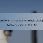 Testiottelu: Fanien sitoutuminen, Lippujen myynti, Katseluvaihtoehdot