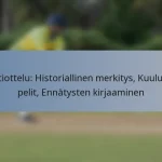 Testiottelu: Historiallinen merkitys, Kuuluisat pelit, Ennätysten kirjaaminen