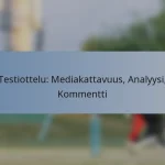 Testiottelu: Mediakattavuus, Analyysi, Kommentti