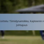 Testiottelu: Tiimidynamiikka, Kapteenin rooli, Johtajuus