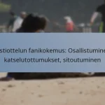 Testiottelun fanikokemus: Osallistuminen, katselutottumukset, sitoutuminen
