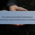 Yksi päivä kansainvälinen fanikokemus: Osallistuminen, katsomistottumukset, sitoutuminen