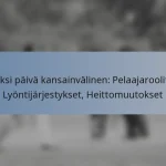 Yksi päivä kansainvälinen: Pelaajaroolit, Lyöntijärjestykset, Heittomuutokset