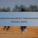 Yksi päivä kansainvälinen: Valmistautuminen, Koulutus, Kunto