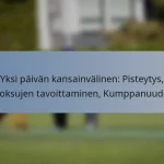 Yksi päivän kansainvälinen: Pisteytys, Juoksujen tavoittaminen, Kumppanuudet